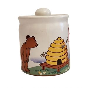 Terra Cotta honey stonewear crock